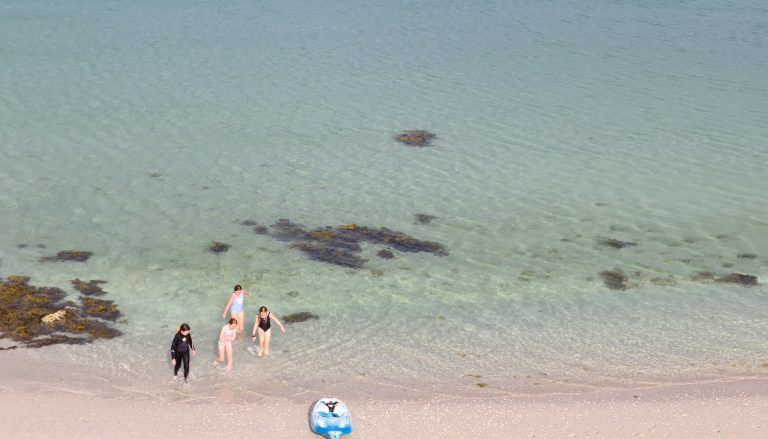 Kids on Crofters Beach