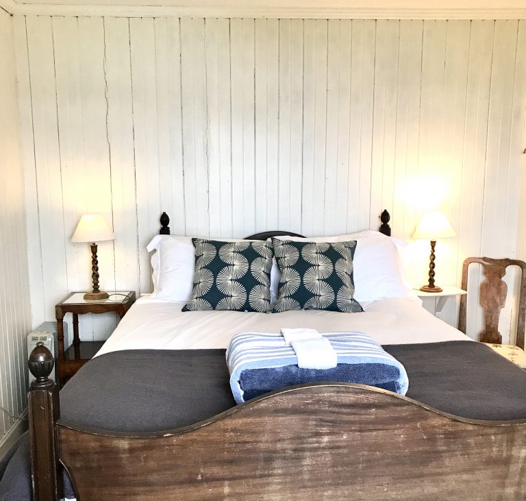 Double bedroom with sea views