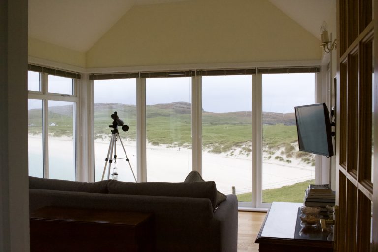 Chalet Lounge With Beach Views